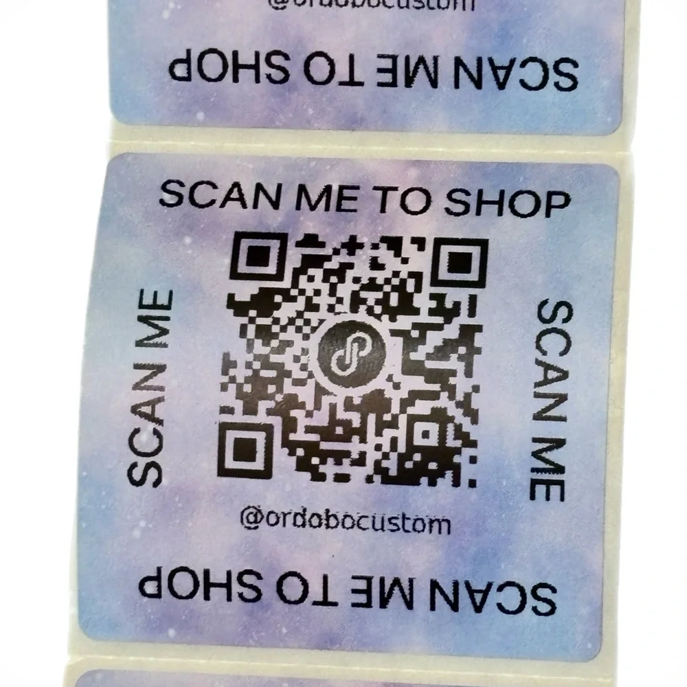 30 Custom QR Code Stickers - Picture 2 of 3